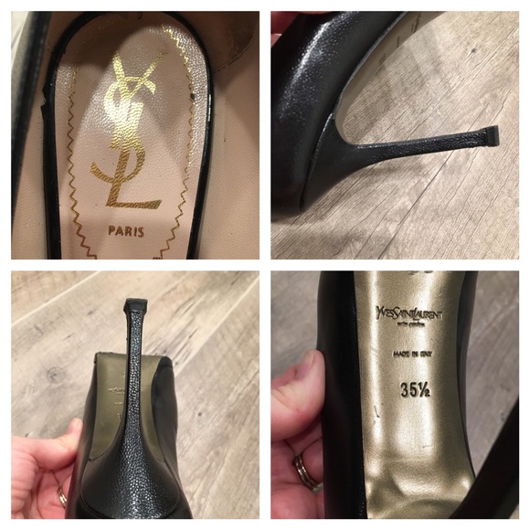 YSL Tribtoo 105 Black Pump Euro Size 35.5 - Picture 3 of 4